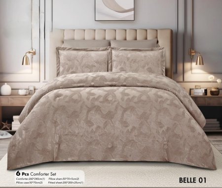 طقم تخت كنج سايز ٦ قطع belle 01